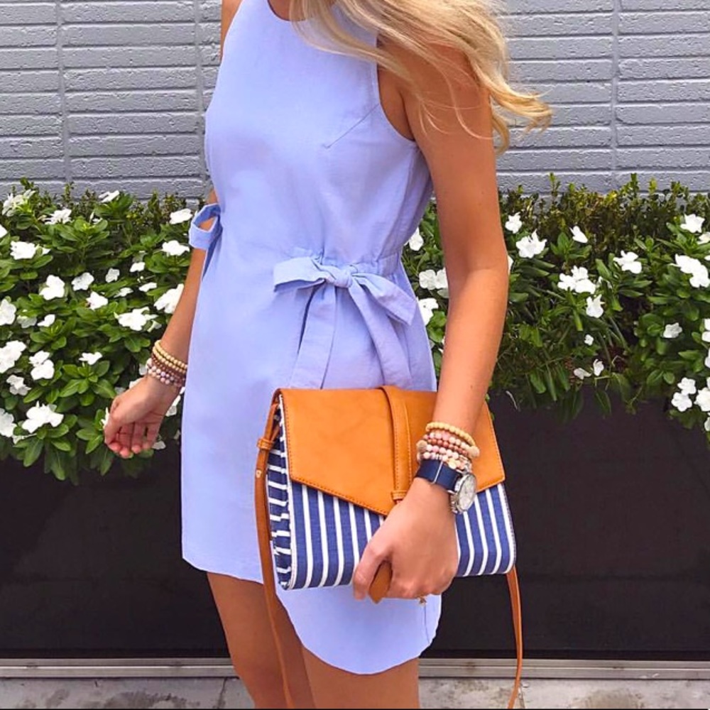Chambray mini dress